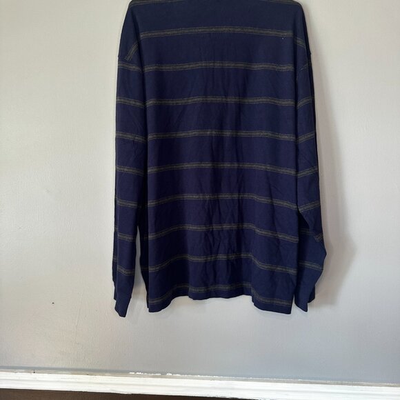 St. John’s Bay XXL Sueded Jersey Long Sleeve Polo Blue Gray - Picture 6 of 6